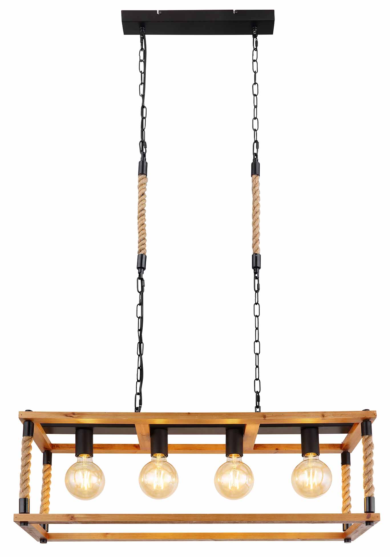 Suspension rurale noire en métal Globo Vernon – Image 2