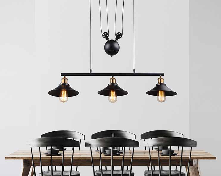 Suspension vintage en métal cuivre Globo Lenius – Image 2