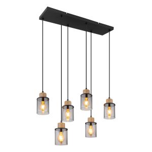 suspensions-classiques-en-bois-et-métal-noir-globo-reid-15707-6h