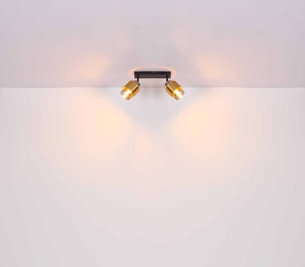 Suspensions classiques en métal noir et or Globo Milley – Image 5