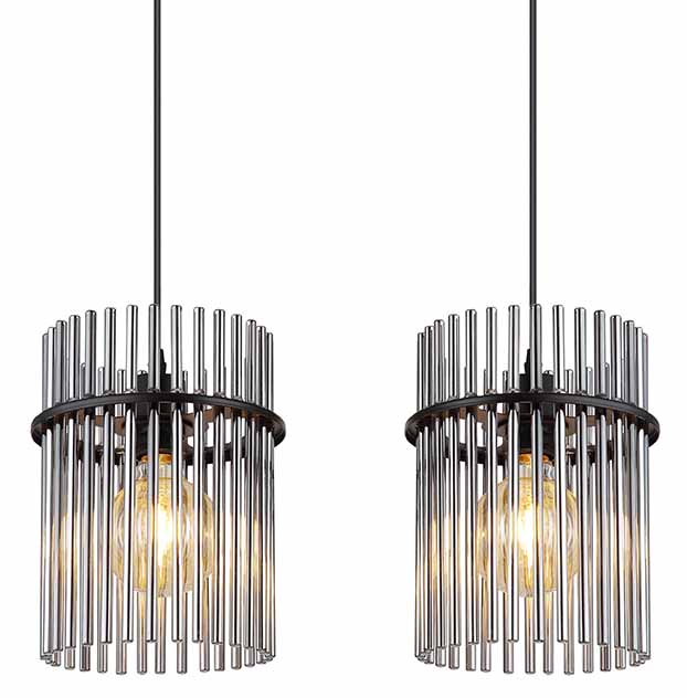 Suspensions classiques en métal noir Globo Gorley – Image 3