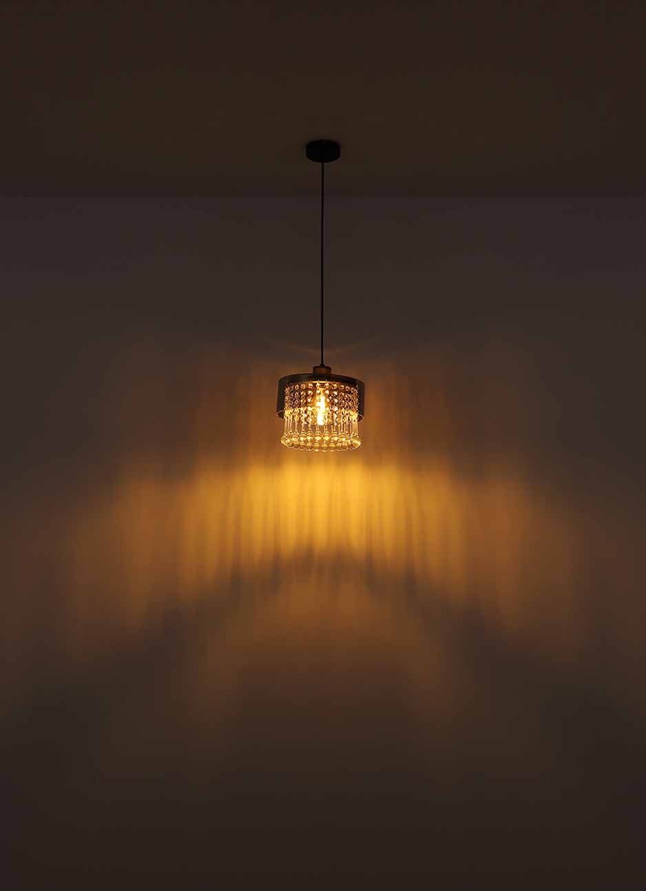 Suspensions classiques noires en métal Globo Hendry – Image 4