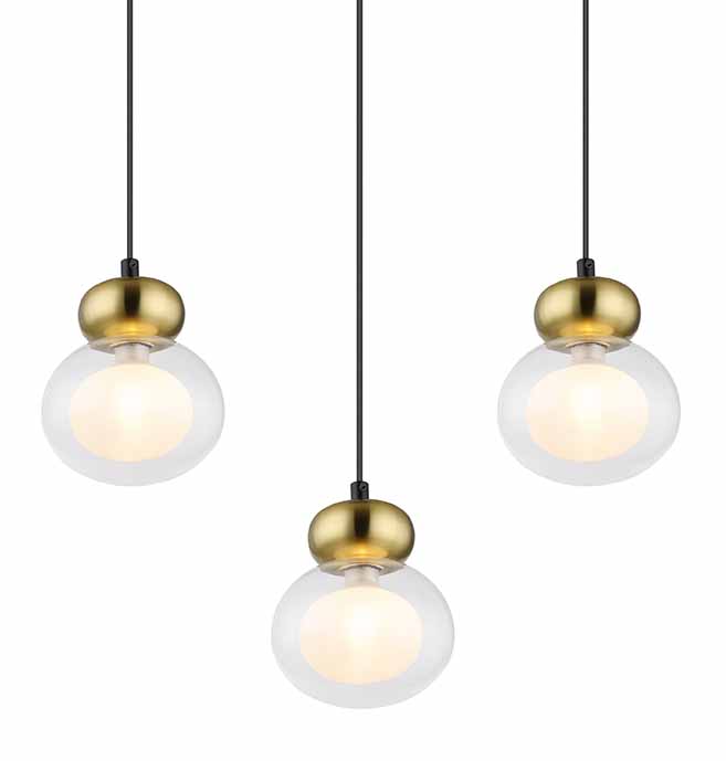 Suspensions classiques noires en métal Globo Jaucy – Image 3