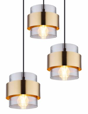 Alternative view of Suspensions classiques noires en métal Globo Milley