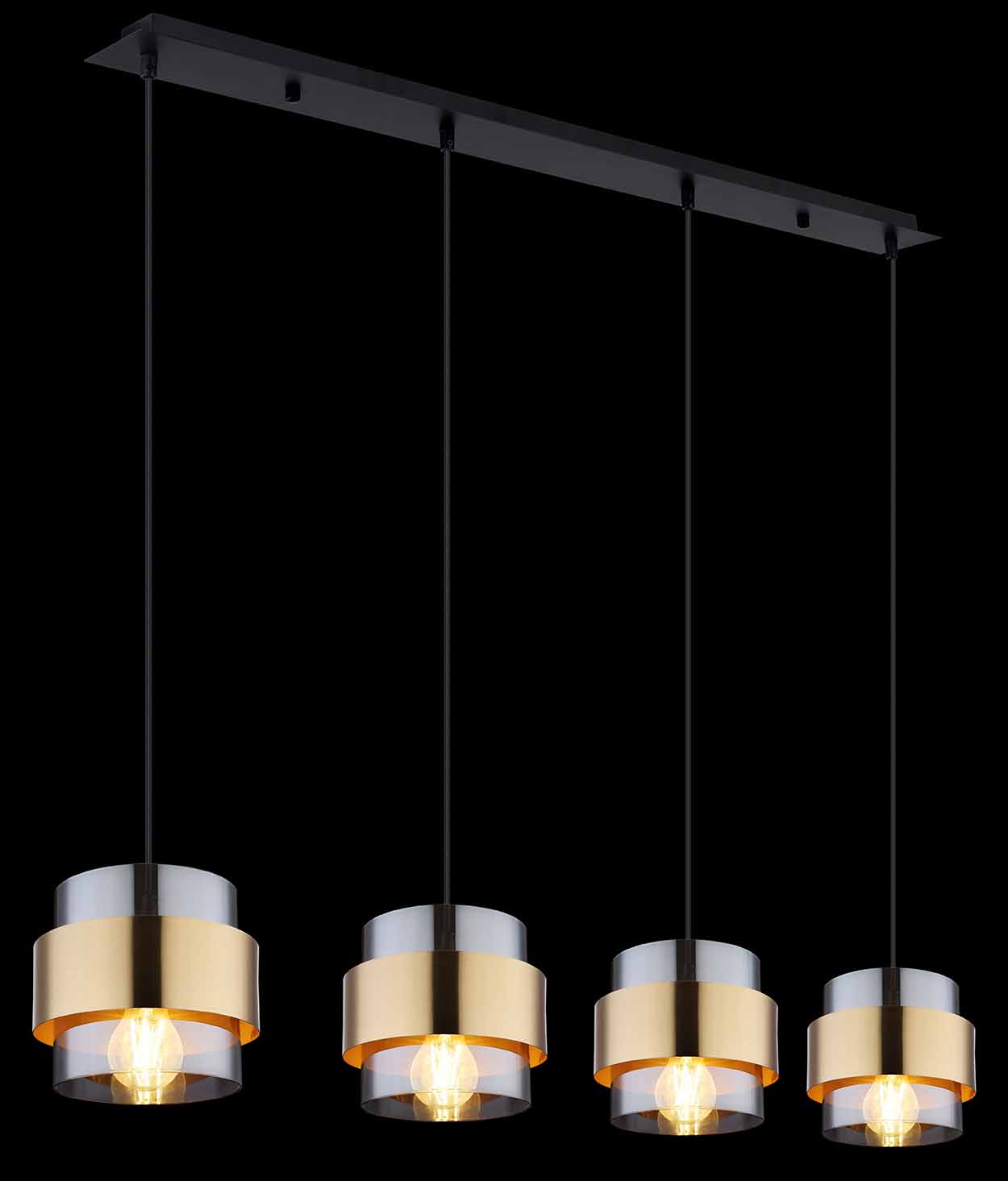 Suspensions classiques noires en métal Globo Milley – Image 4