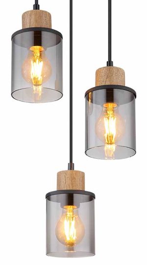 Alternative view of Suspensions classiques noires en métal Globo Reid