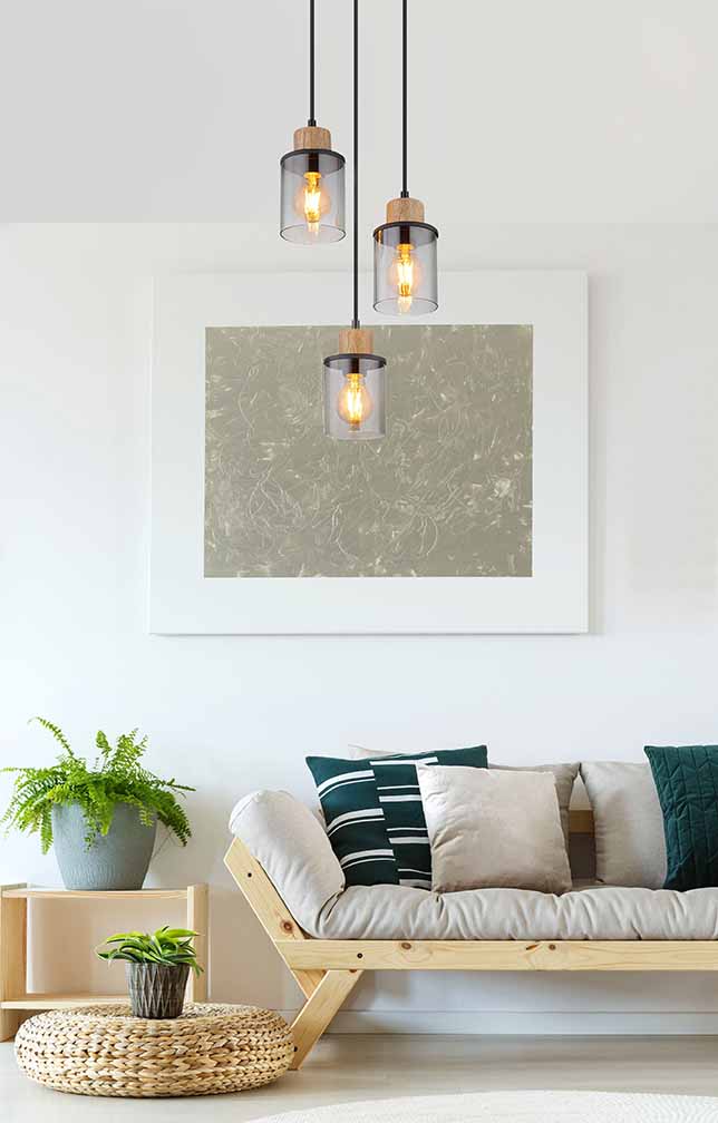 Suspensions classiques noires en métal Globo Reid – Image 3