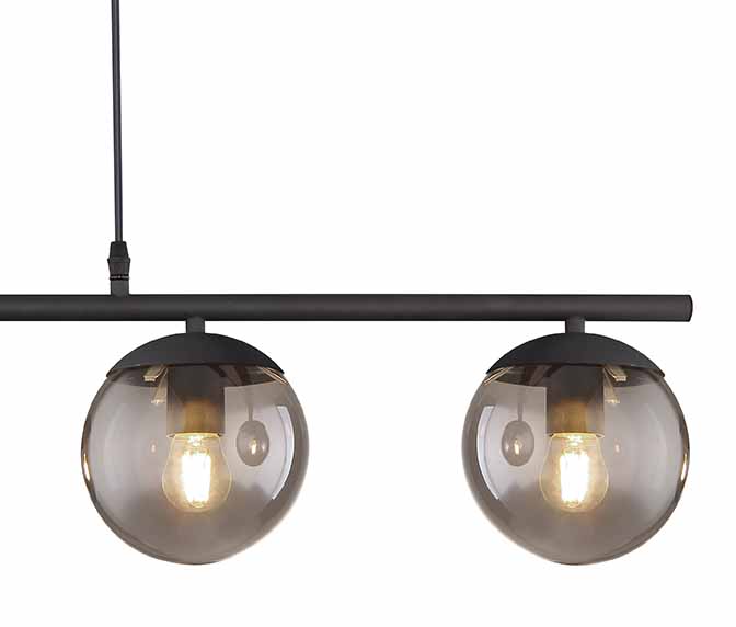 Suspensions modernes en métal noir Globo Blama – Image 3