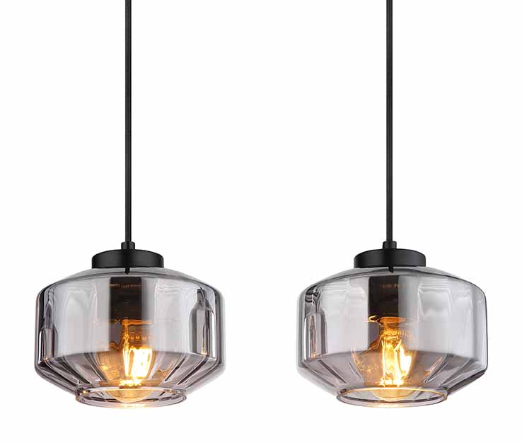 Suspensions modernes noires en métal Globo Christiana – Image 3