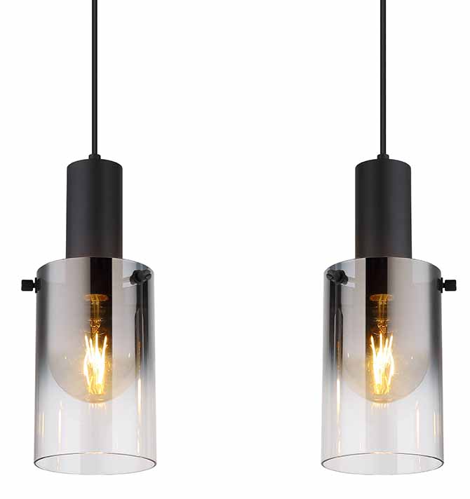 Suspensions modernes noires en métal Globo Florentina – Image 3