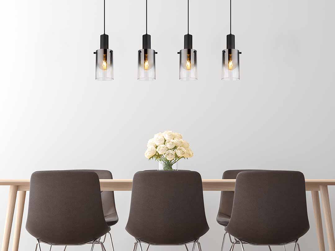 Suspensions modernes noires en métal Globo Florentina – Image 4