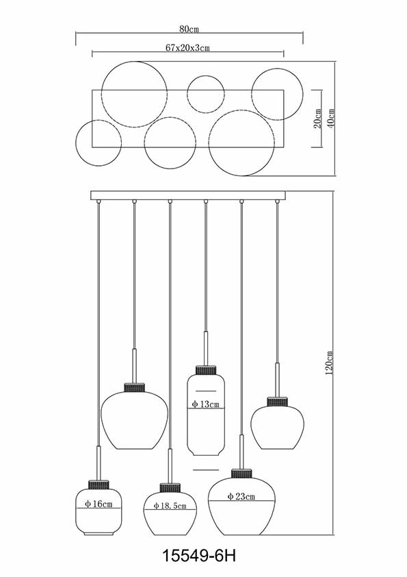 Suspensions modernes noires en métal Globo Matt – Image 5