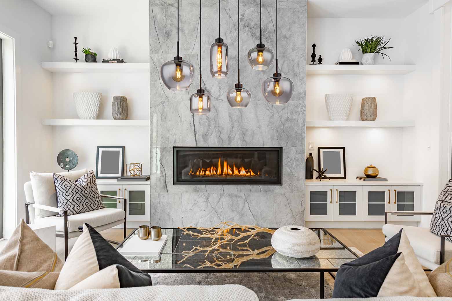 Suspensions modernes noires en métal Globo Matt – Image 4