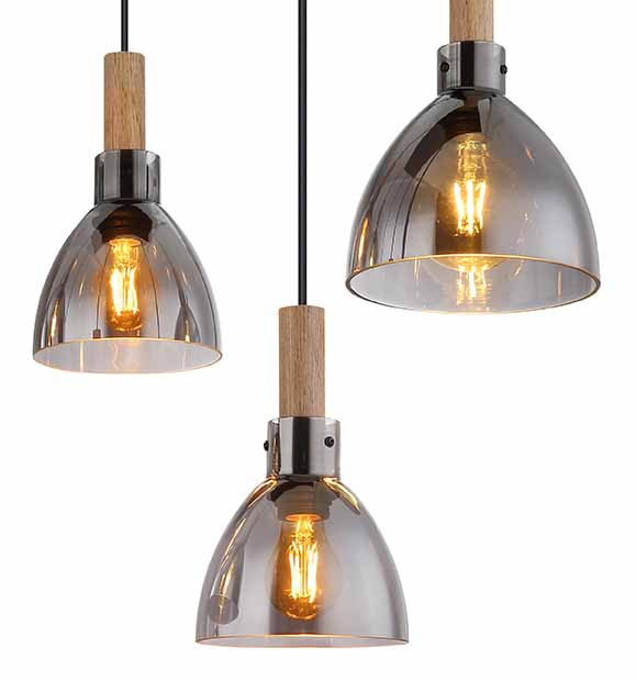 Suspensions modernes noires en métal Globo Mattea – Image 3