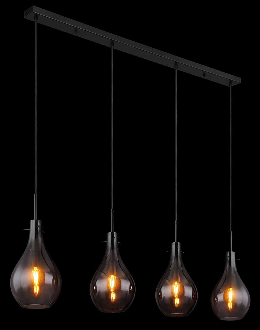 Suspensions modernes noires en métal Globo Oskus – Image 4