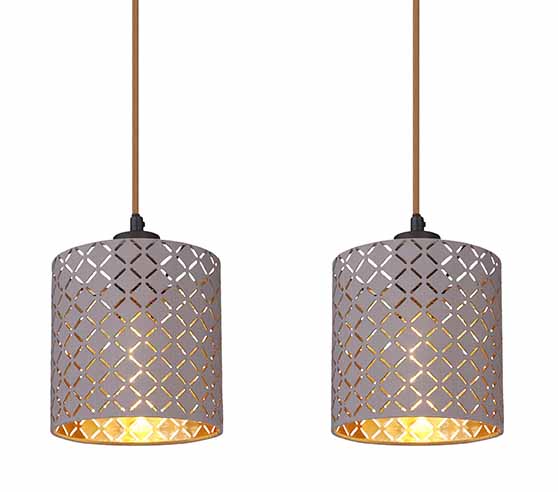 Suspensions rétro rondes noires Globo Cindy – Image 3