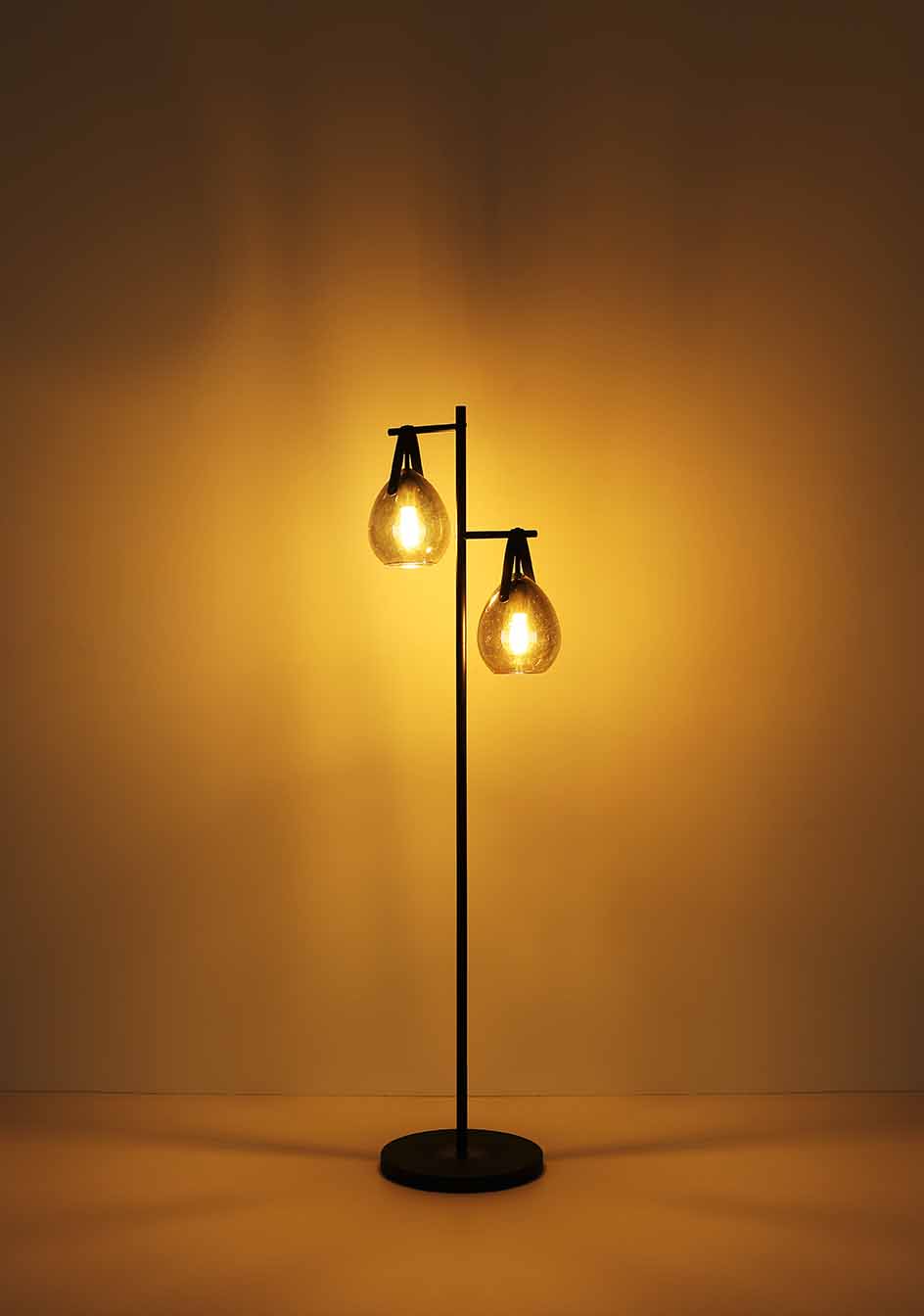 Suspensions rurales en verre et métal noir Globo Diethild – Image 5