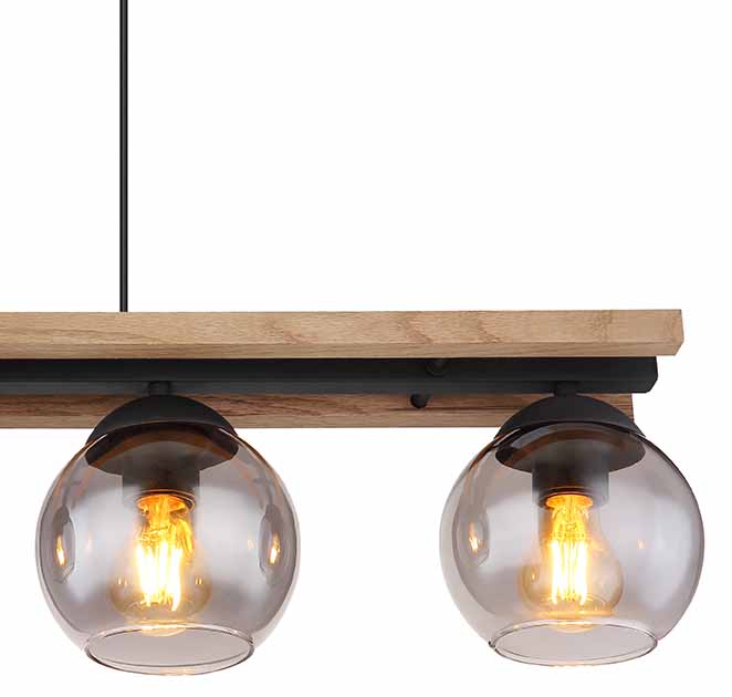 Suspensions rurales noires en métal Globo Conni – Image 3