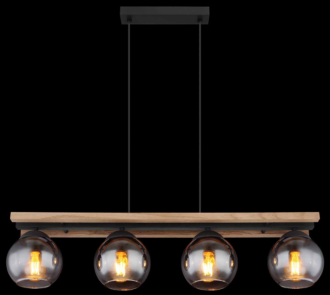 Suspensions rurales noires en métal Globo Conni – Image 5