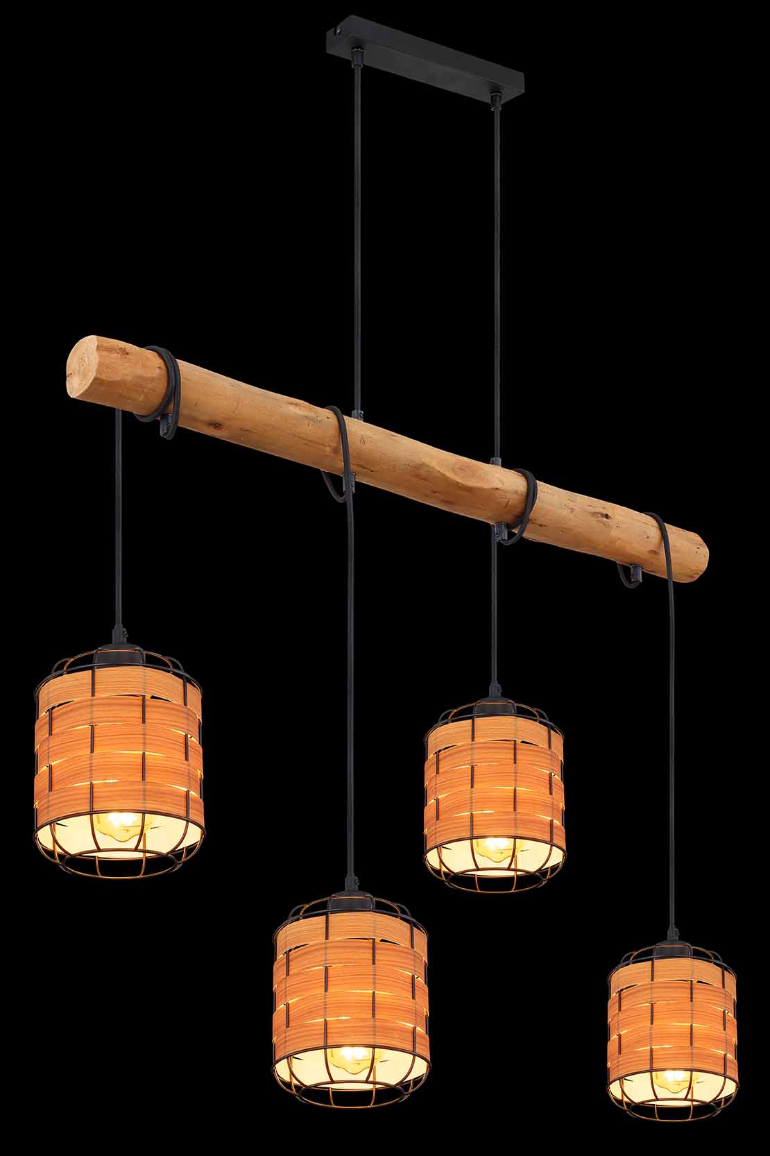 Suspensions rurales noires en métal Globo Elmar – Image 4