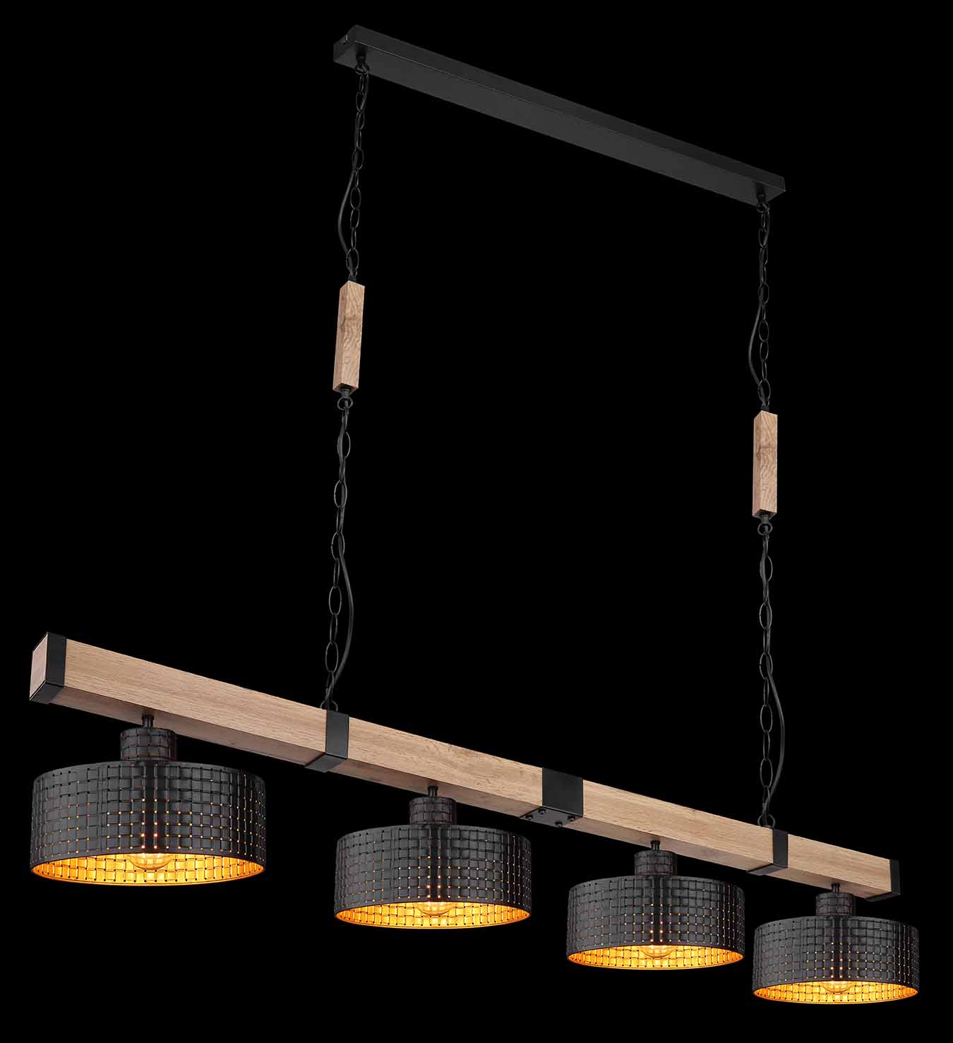 Suspensions rurales noires en métal Globo Rielly – Image 4