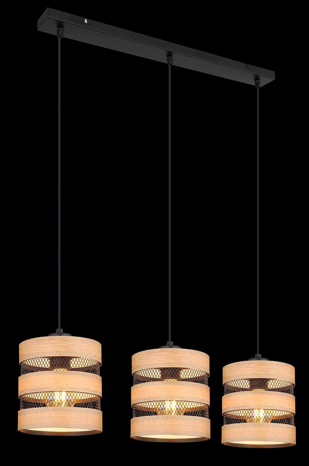 Suspensions rurales noires en métal Globo Soeni – Image 4