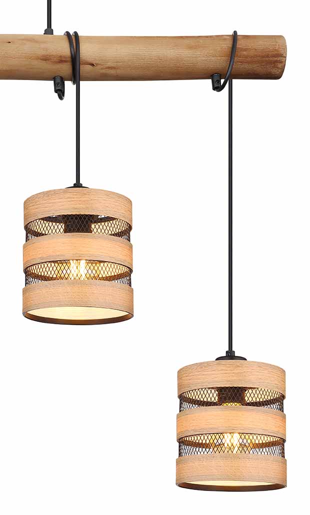 Suspensions rurales noires en métal Globo Soeni – Image 3