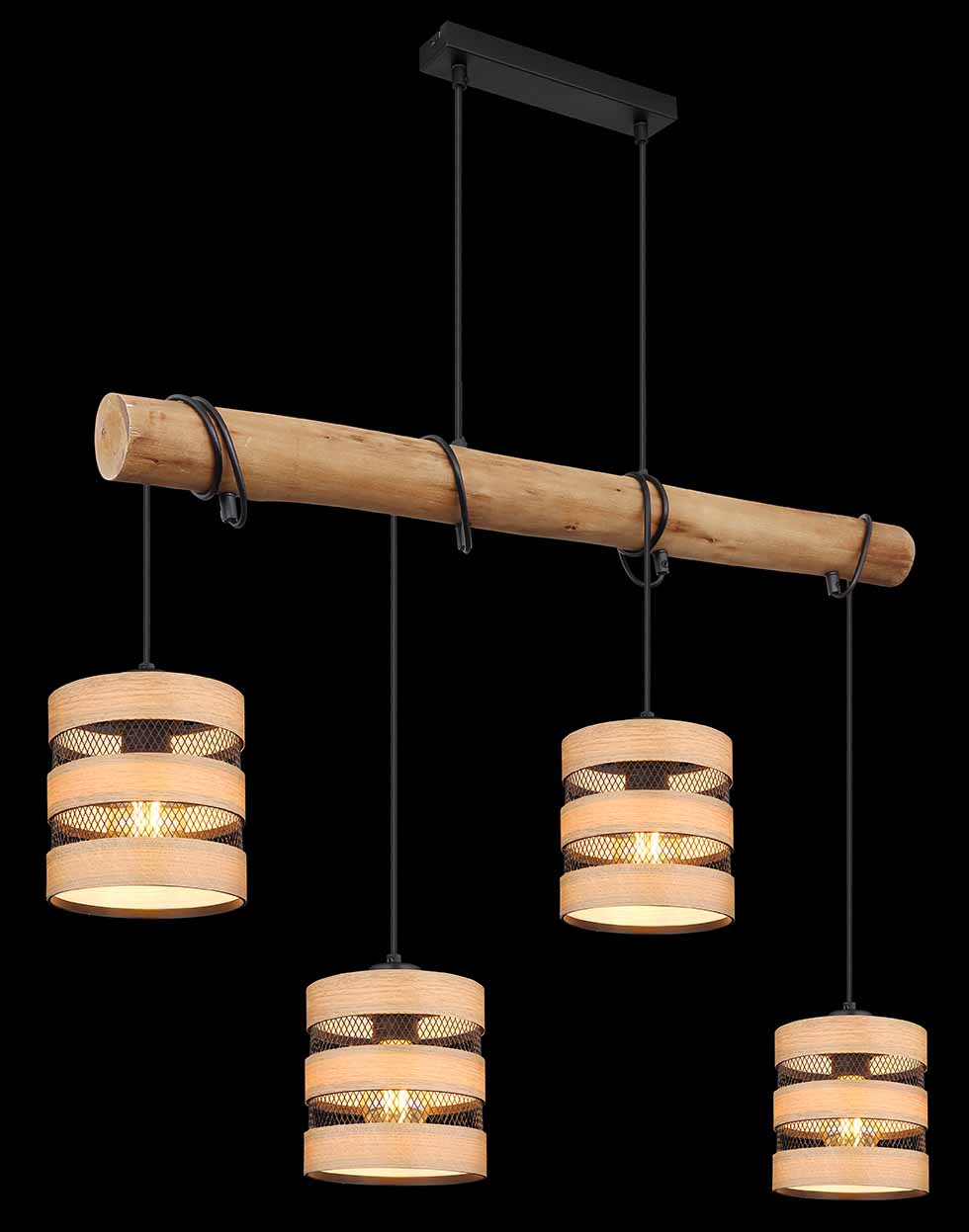 Suspensions rurales noires en métal Globo Soeni – Image 4