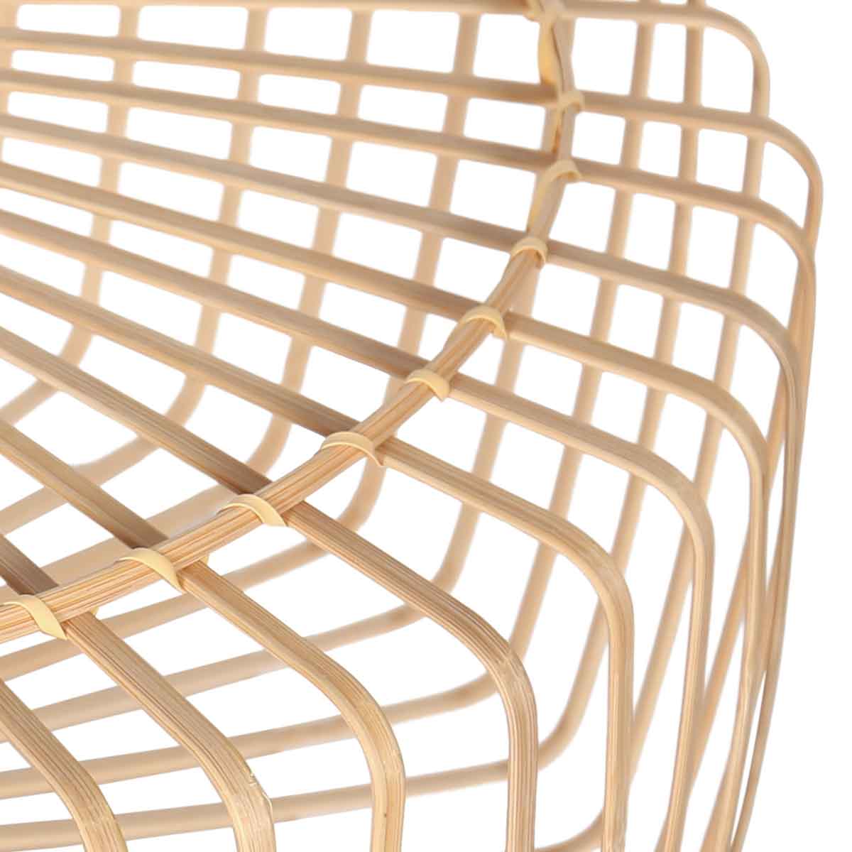 Lampadaire à longue arche noire avec abat-jour naturel Mexlite Solva – Image 11