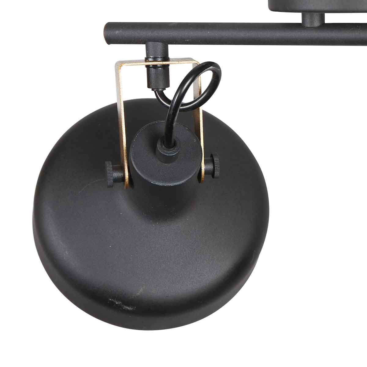 Applique murale industrielle métal noir Mexlite Prato – Image 4