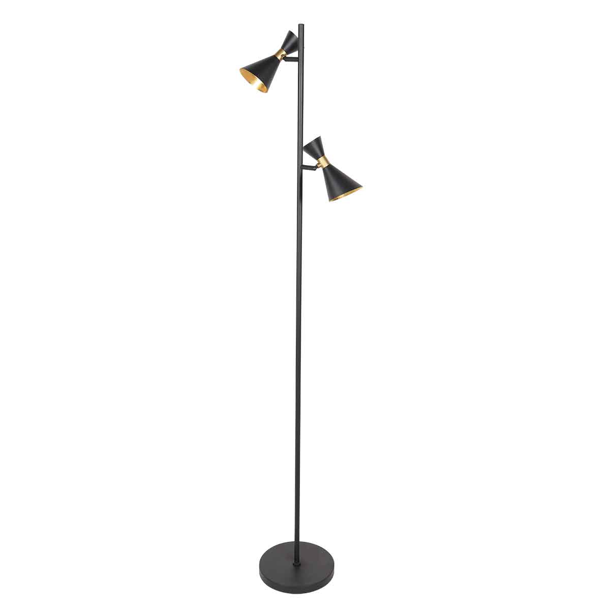 Lampadaire tendance en métal noir Anne Lighting Preto – Image 2