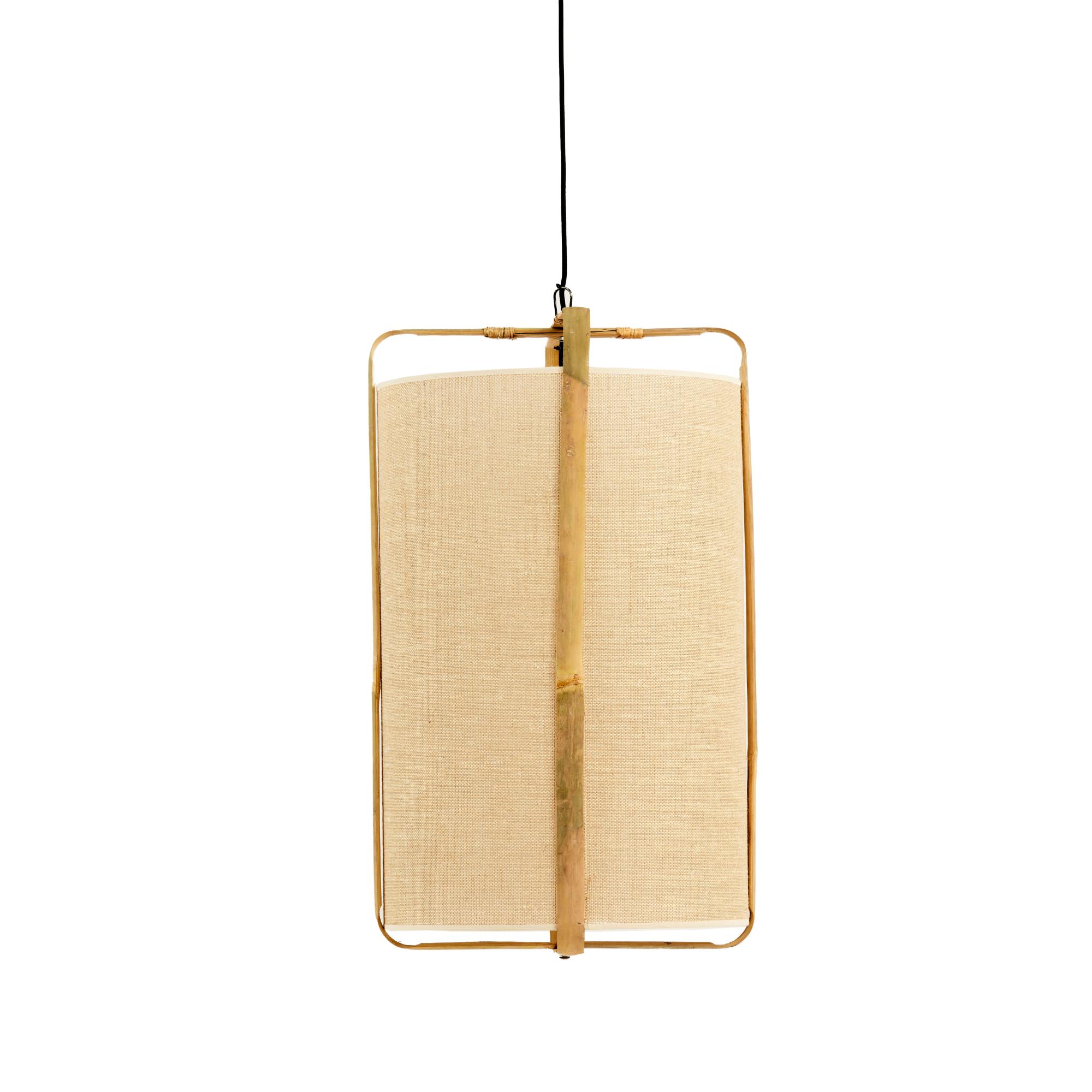 Suspension beige avec cadre en bambou Light & Living Sendai