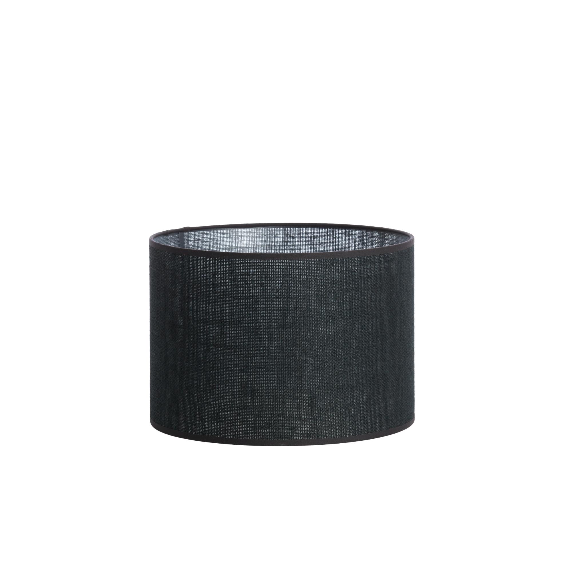 Abat-jour cylindrique en jute noir Light & Living Sendai