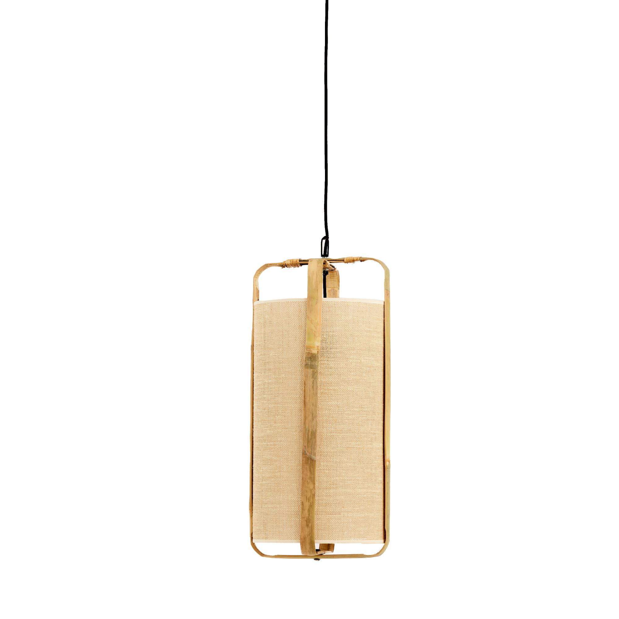 Suspension beige en bambou Light & Living Sendai