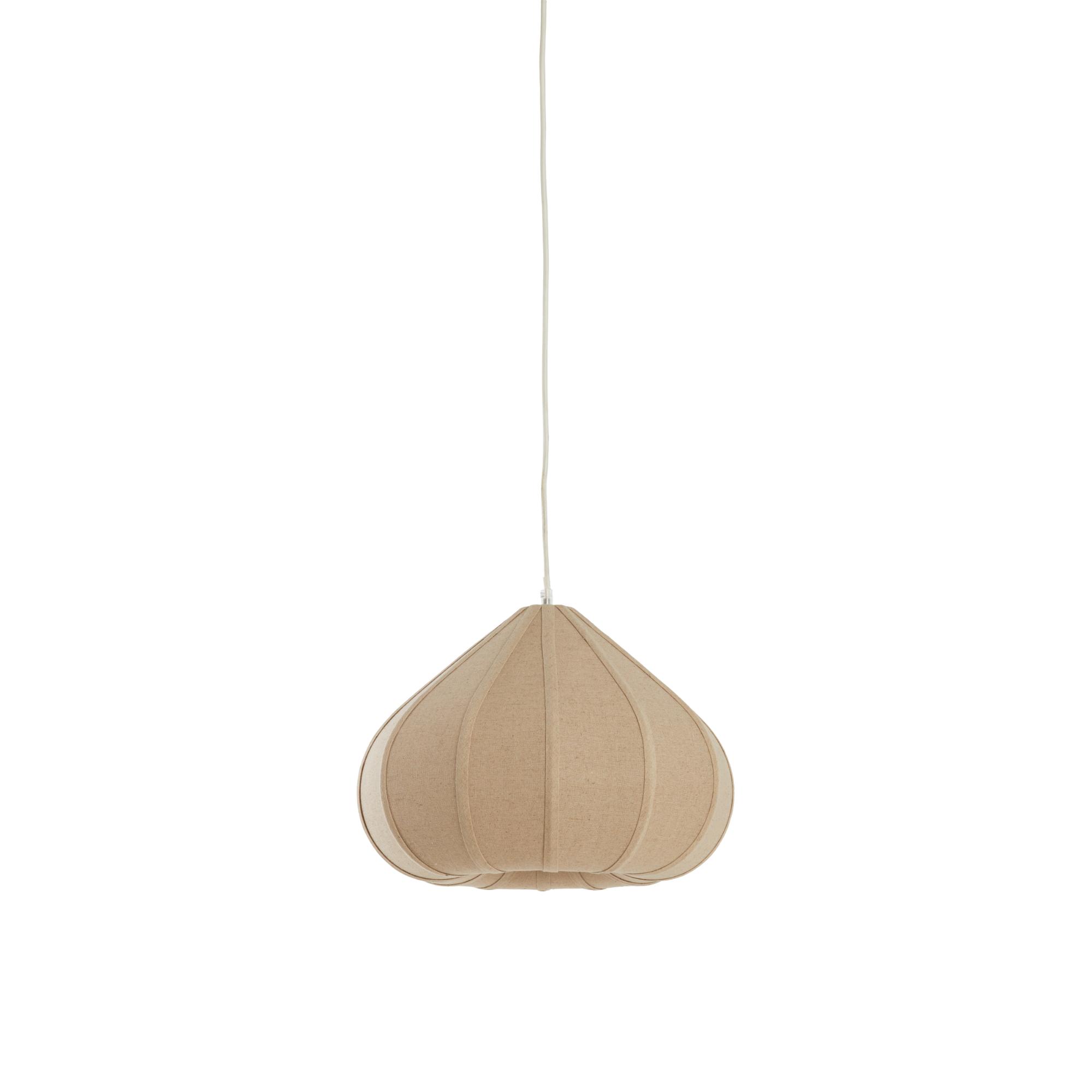 Suspension Japandi beige en forme de poire Light & Living Zubeda