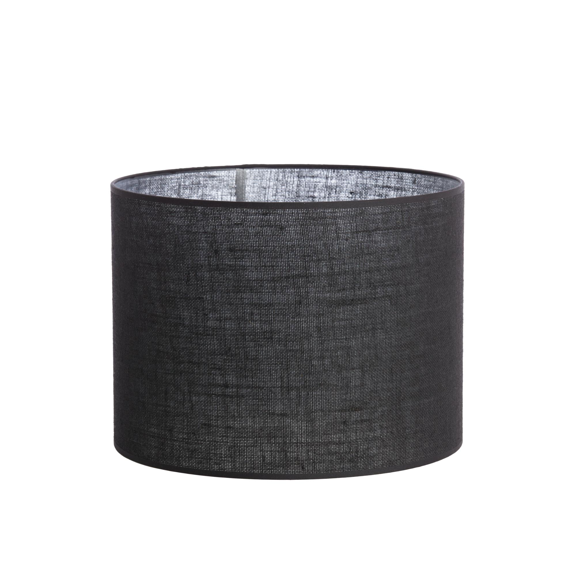Abat-jour cylindrique en jute noir Light & Living Sendai