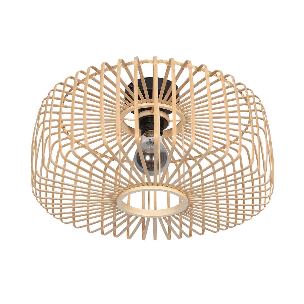 Plafonnier naturel et bohémien en bambou Bloeba Steinhauer – Image 2