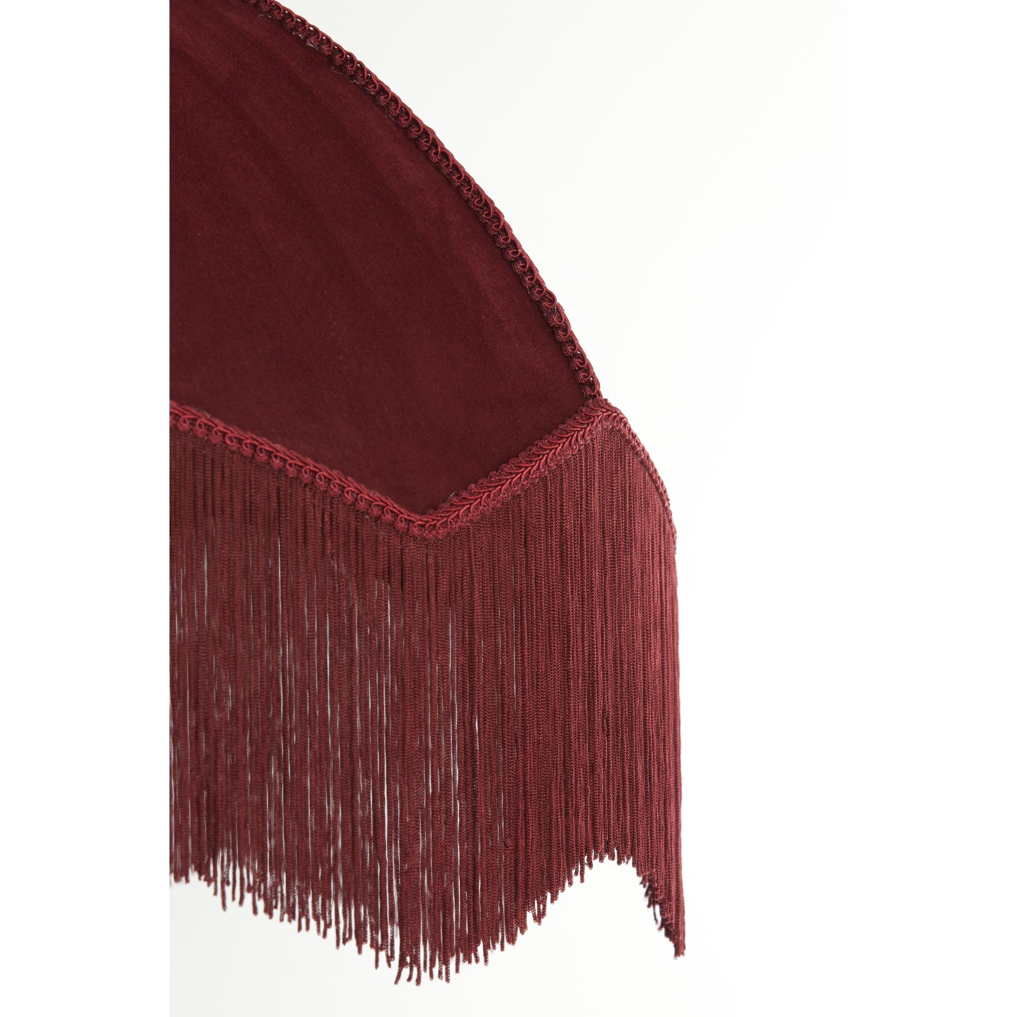 Suspension vintage rouge en velours Light & Living Malacia – Image 2