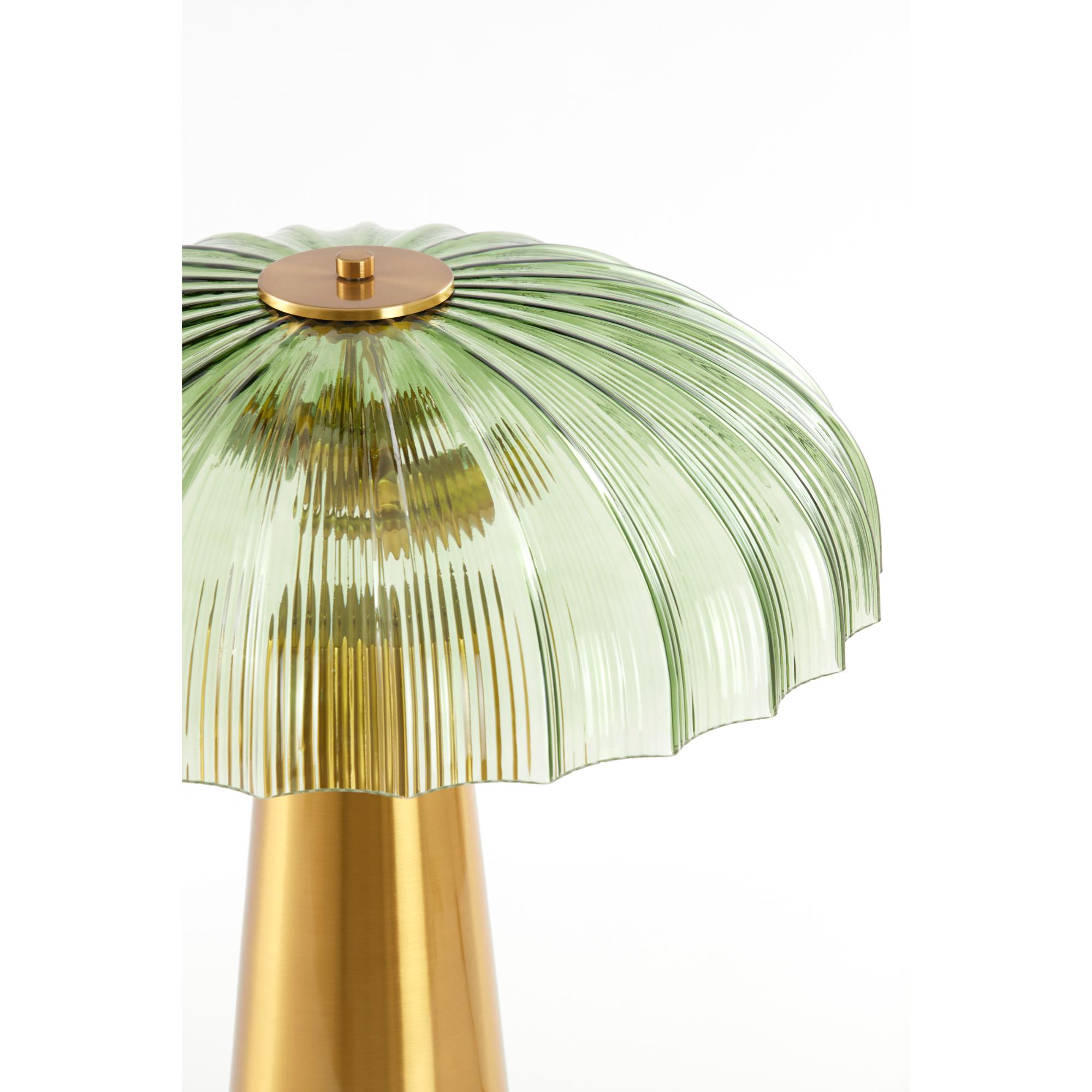 Lampe de table vert/or en forme de champignon Light & Living Fungo – Image 2