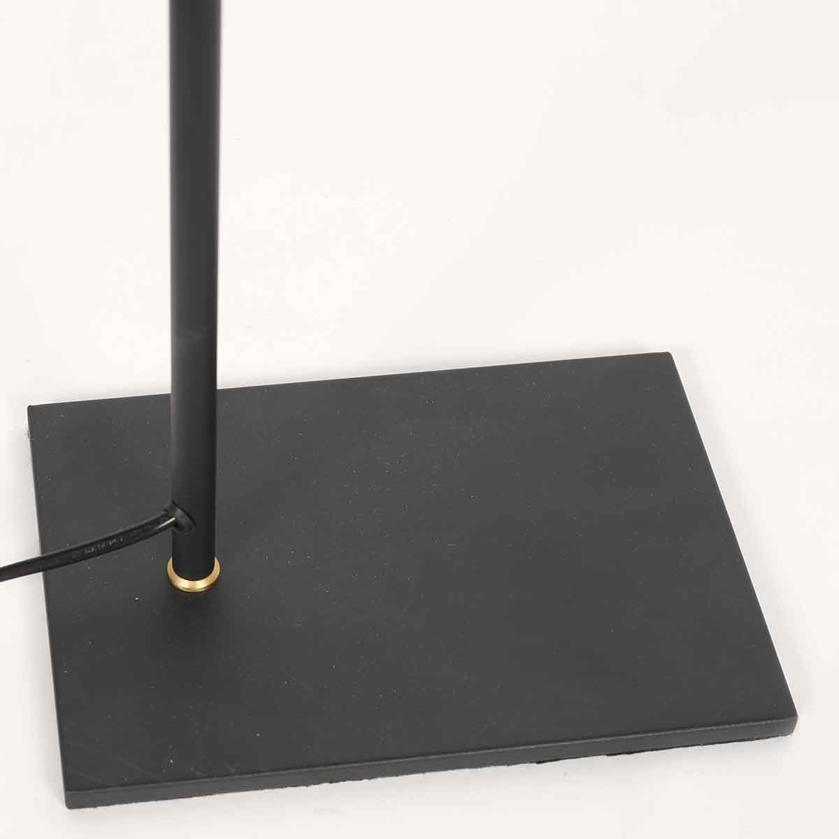 Lampe sur pied rétro noire avec abat-jour bronze Steinhauer Pintino – Image 6