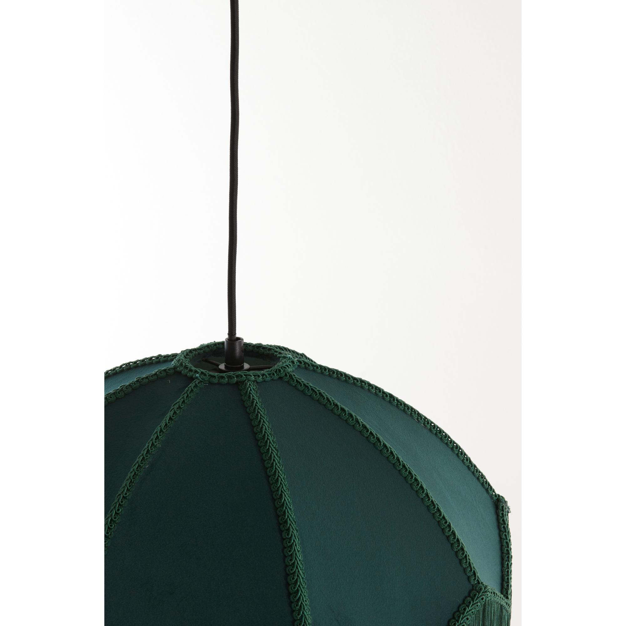 Suspension vintage verte en velours Light & Living Malacia – Image 3