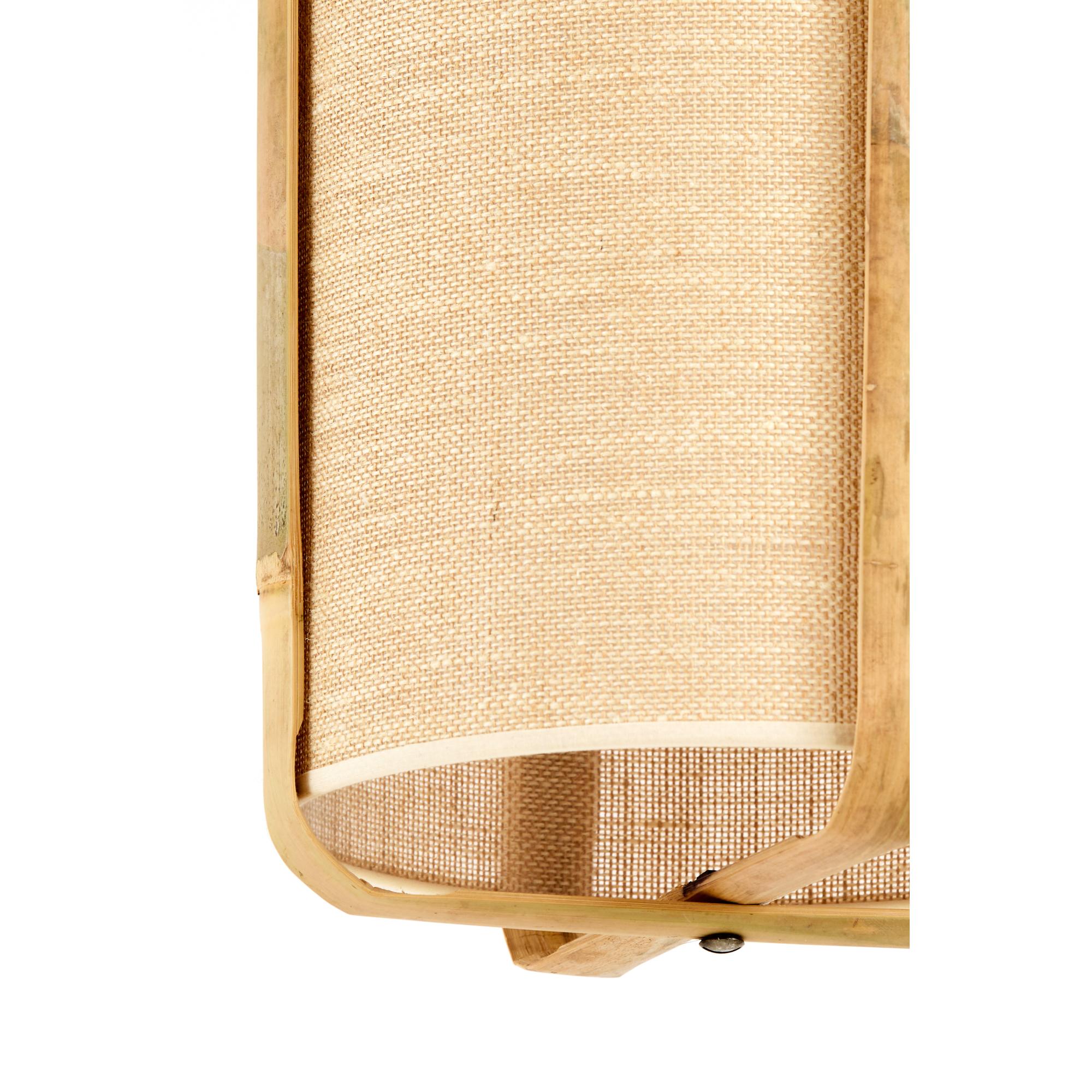 Suspension beige avec cadre en bambou Light & Living Sendai – Image 3