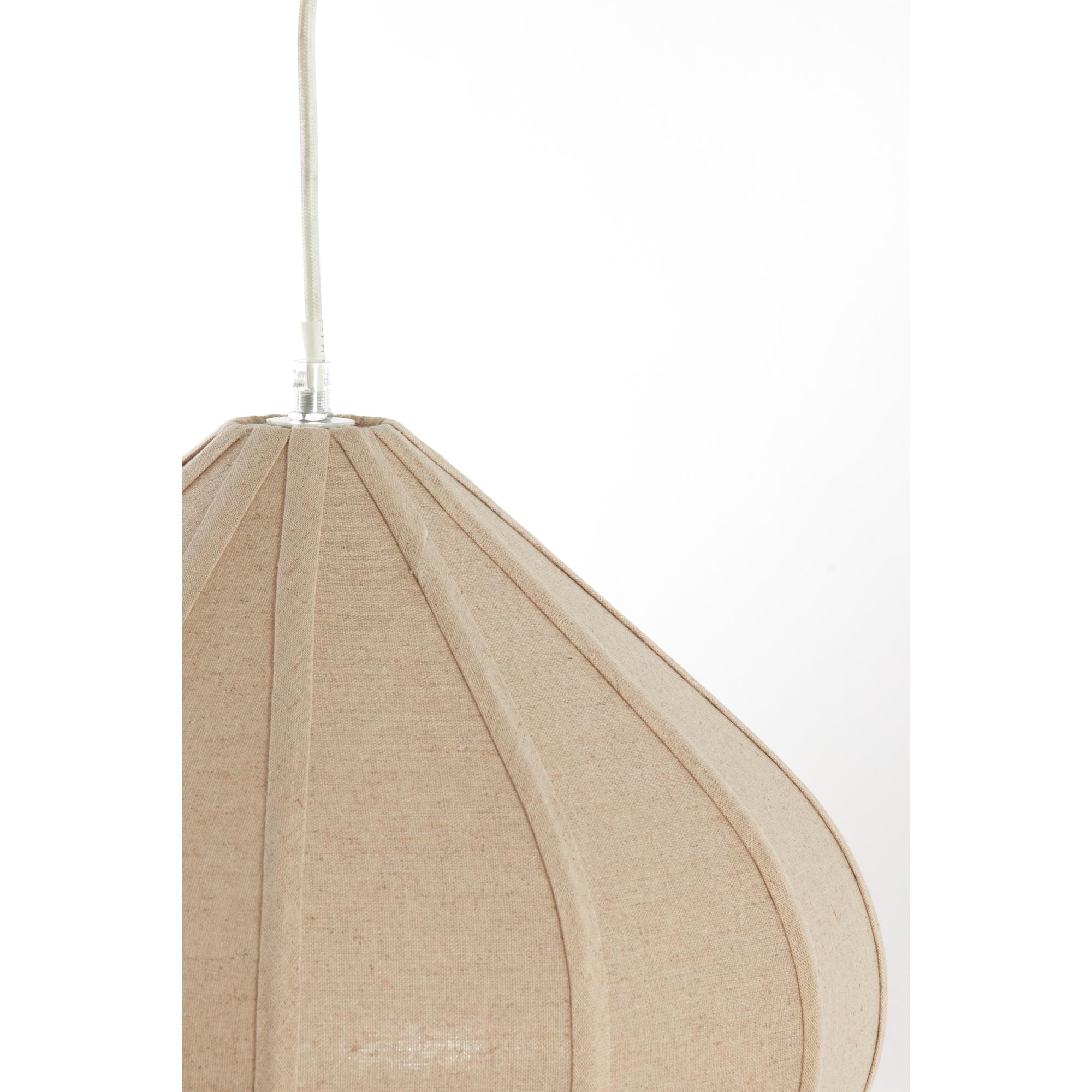 Suspension Japandi beige en forme de poire Light & Living Zubeda – Image 3