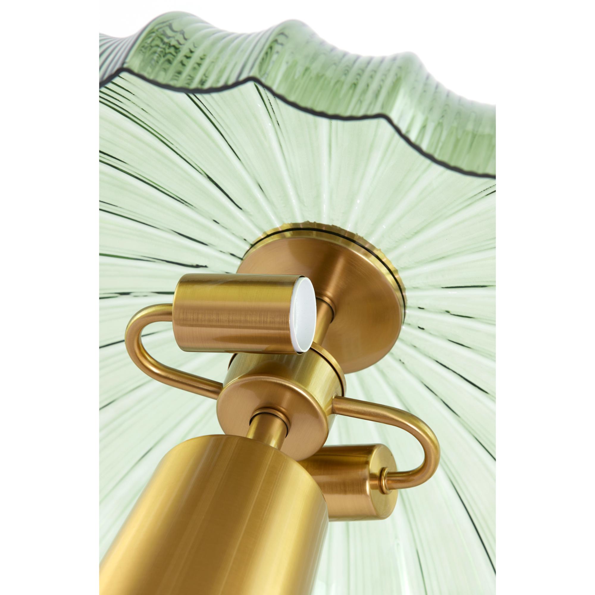 Lampe de table vert/or en forme de champignon Light & Living Fungo – Image 3