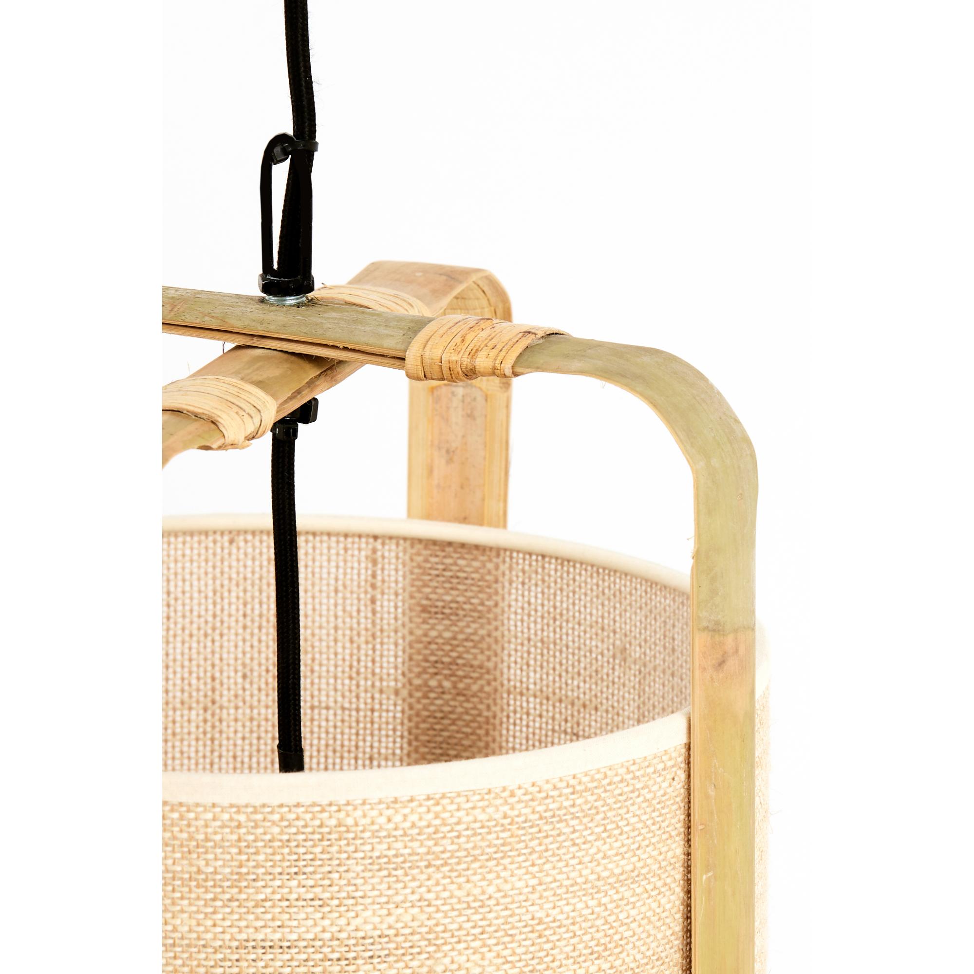 Suspension beige avec cadre en bambou Light & Living Sendai – Image 4