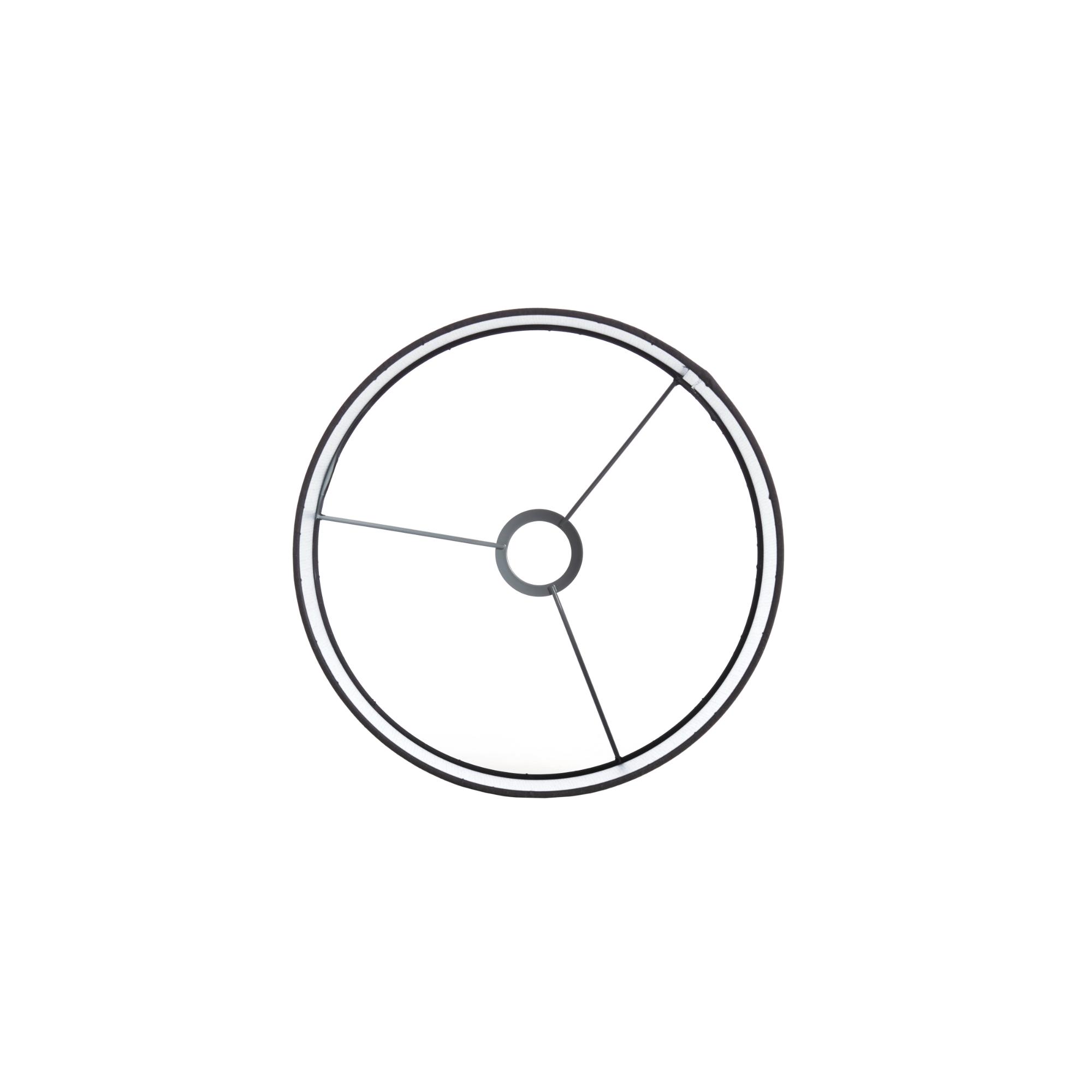 Abat-jour cylindrique en jute noir Light & Living Sendai – Image 4