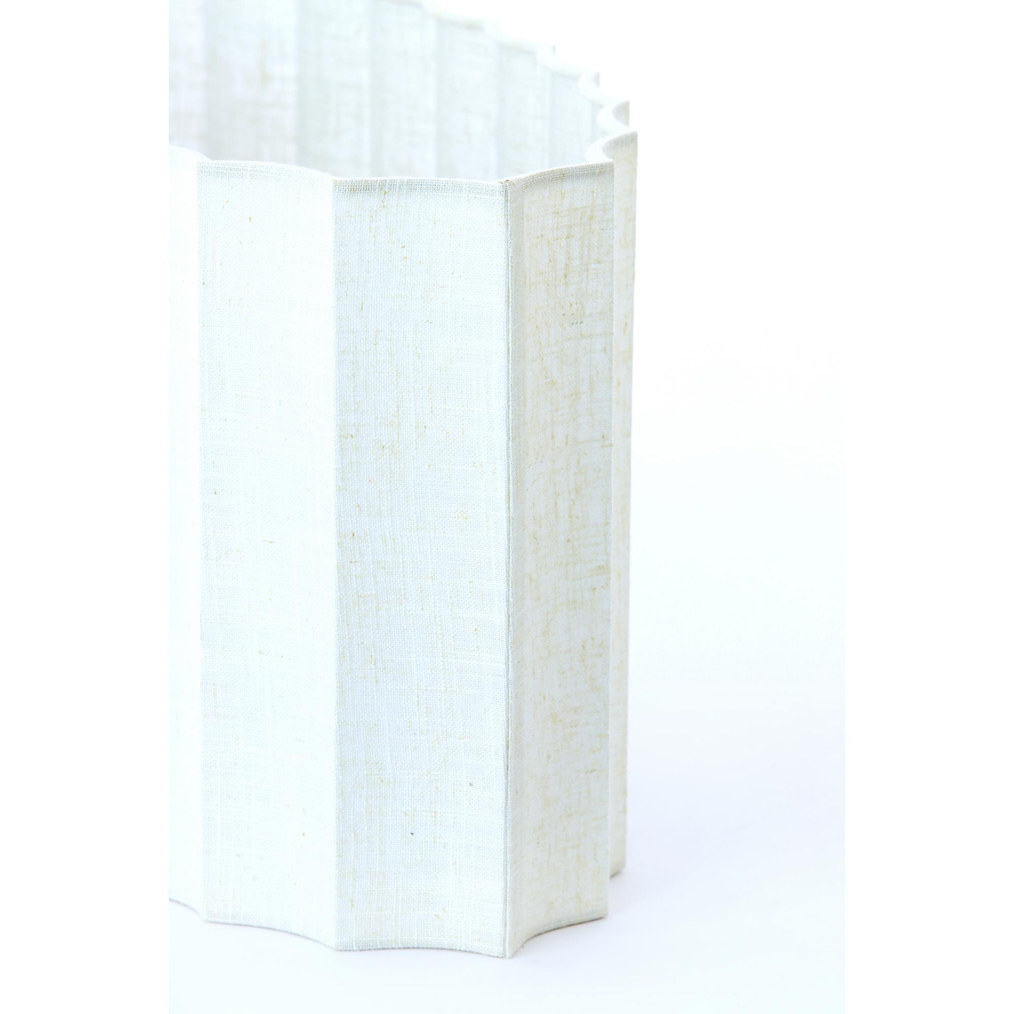 Abat-jour ovale blanc plissé Light & Living Disli – Image 5