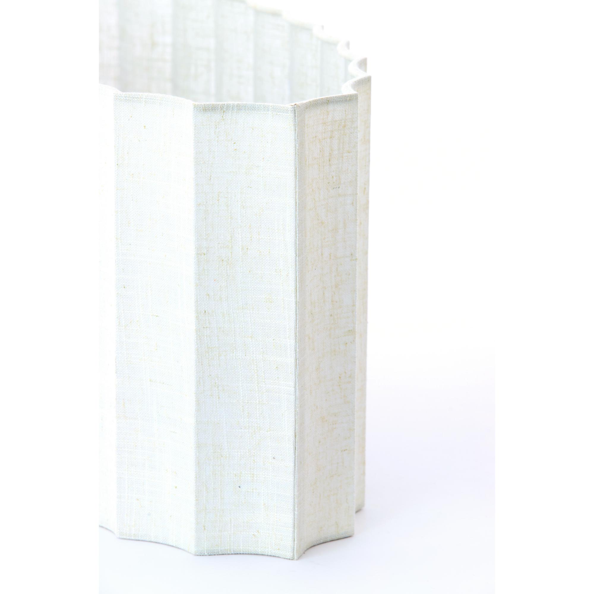 Abat-jour ovale blanc plissé Light & Living Disli – Image 5