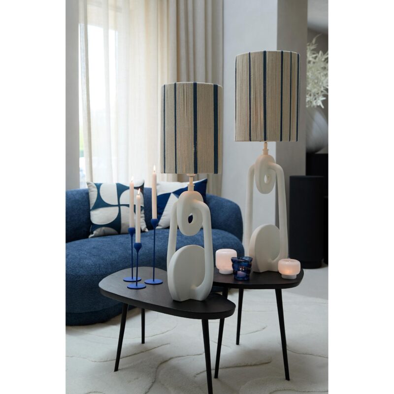Abat-jour beige/bleu en corde Light & Living Medan – Image 6