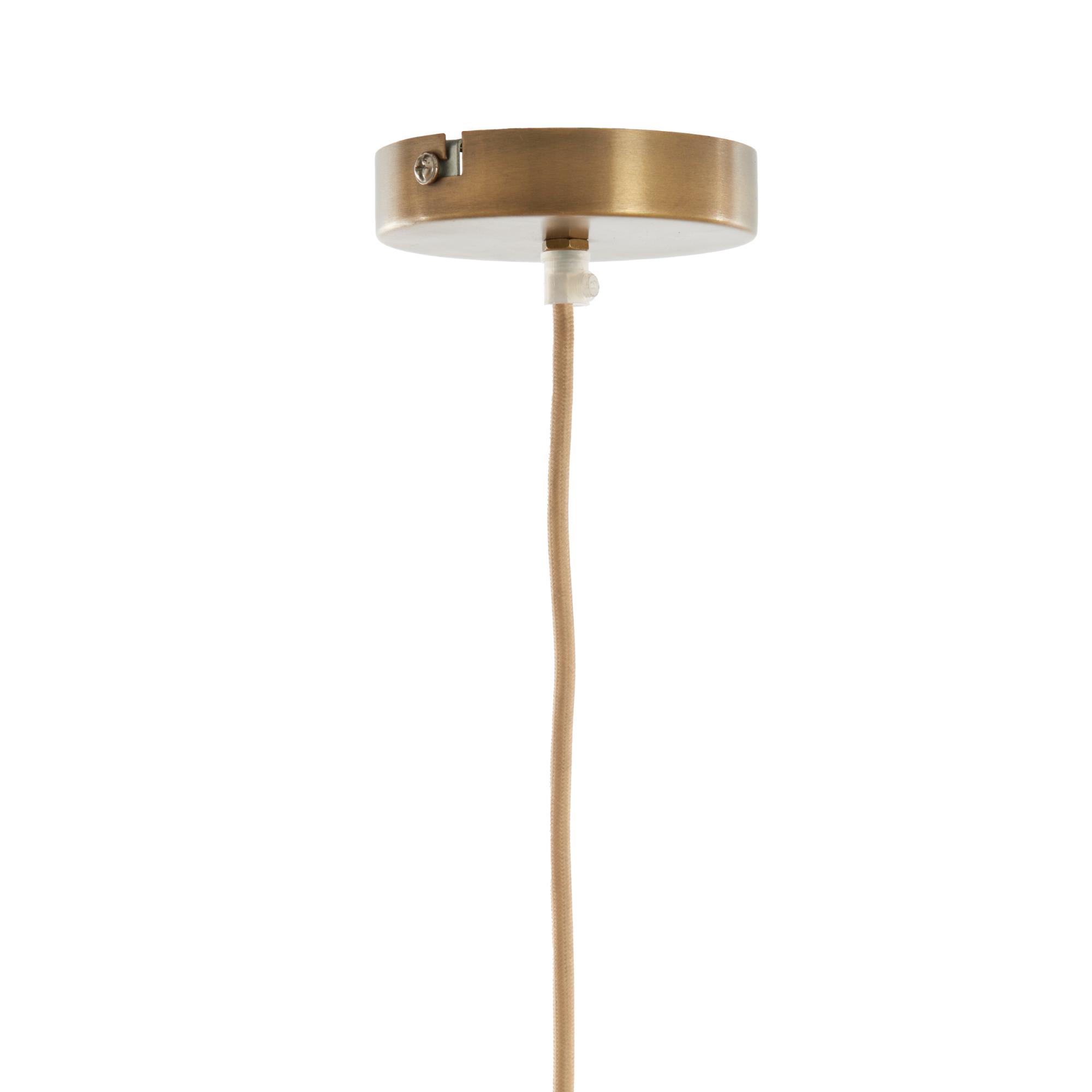 Suspension beige en forme de fleur en textile Light & Living Fyano – Image 6